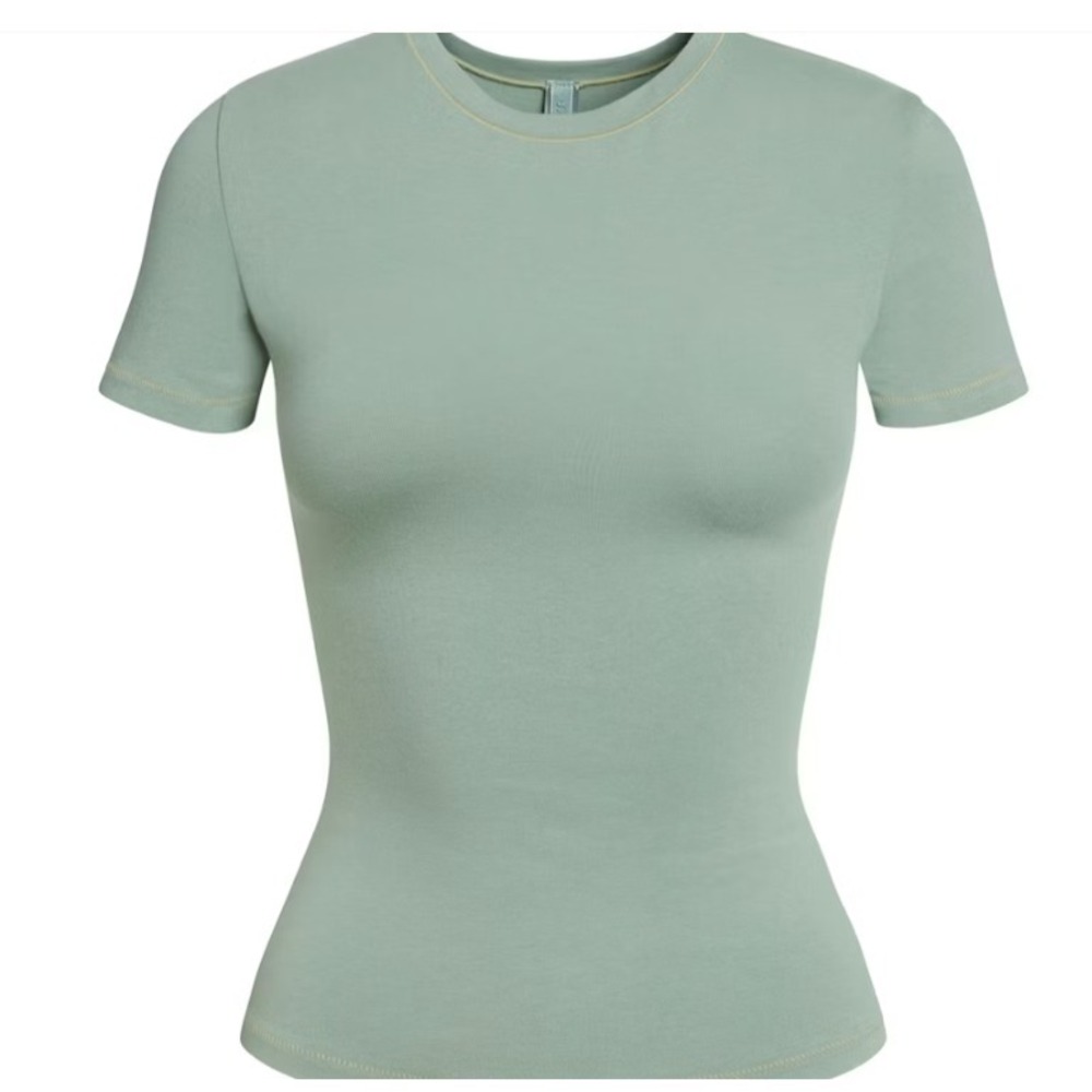 Skims Cotton Jersey T-Shirt AP-TSH-0638 Mineral Small